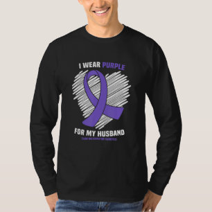 T-shirt Je Porte Du Violet Pour Mon Mari, Malformation Chi