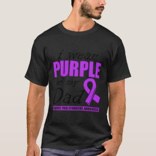 T-shirt Je Porte Du Violet Pour Mon Père Pain Guerrier Crp