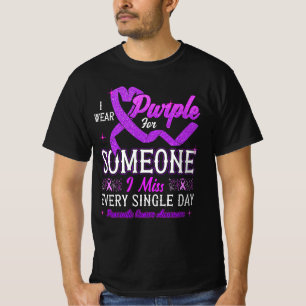 T-shirt Je Porte Du Violet Pour Quelqu'Un Qui Décerne Le C