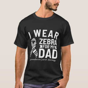 T-shirt Je porte du zèbre pour mon père cancer neuroendocr