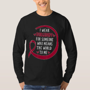 T-shirt Je Porte La Bourgogne Pour Quelqu'Un Qui Veut Dire