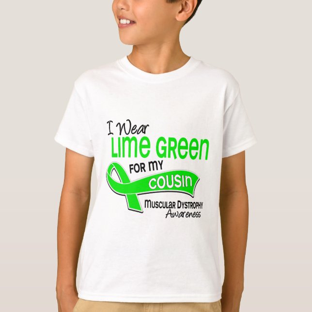 T-shirt Je porte la dystrophie musculaire de cousin du (Devant)