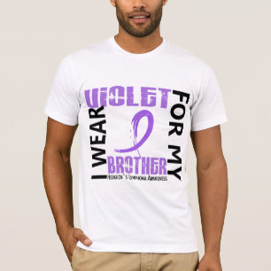 T-shirt Je porte la lymphogranulomatose maligne violette