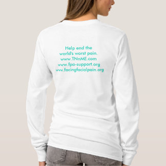T-shirt Je porte la sarcelle d'hiver pour un un aimé