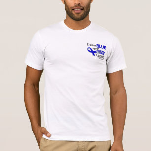 T-shirt Je porte la spondylarthrite ankylosante bleue de