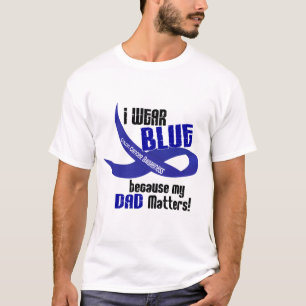 T-shirt Je porte le bleu pour ma CONSCIENCE de CANCER DU