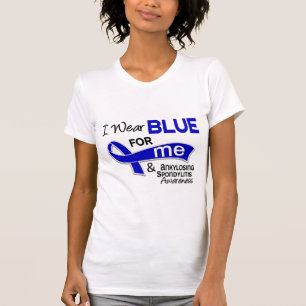 T-shirt Je porte le bleu pour moi 42 spondylarthrites