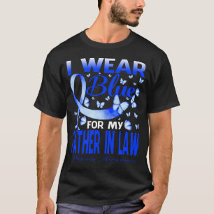 T-shirt Je porte le bleu pour mon père en droit Alopecia L