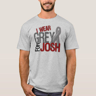 T-shirt Je porte le gris pour le #teamJOSH de Josh