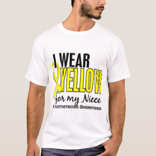 T-shirt Je porte le jaune pour ma endométriose de la niè