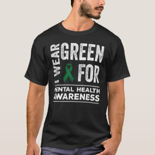 T-shirt Je Porte Le Mois Vert Pour La Sensibilisation À La