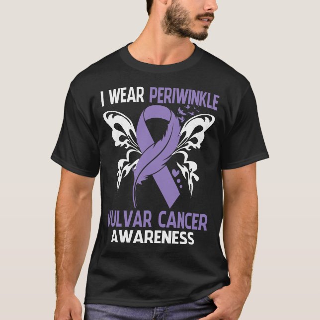 T-shirt Je Porte Le Périwinkel Pour La Sensibilisation VUL (Devant)