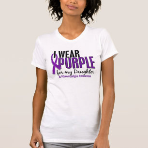 T-shirt Je porte le pourpre pour ma fibromyalgie de la