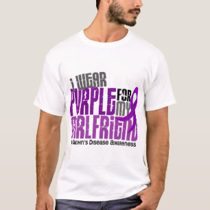 T-shirt Je porte le pourpre pour ma maladie de Crohn de