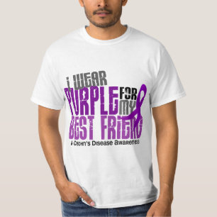 T-shirt Je porte le pourpre pour ma maladie de Crohn du