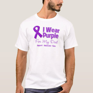 T-shirt Je porte le pourpre pour mon papa