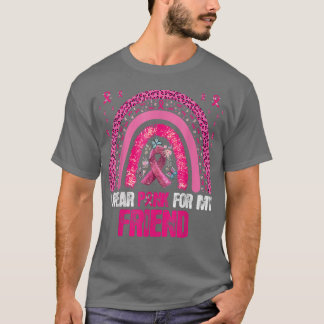 T-shirt Je Porte Le Rose Pour Ami Cancer Du Sein Sensibili