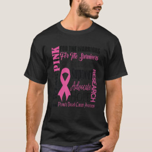 T-shirt Je Porte Le Rose Pour Les Guerriers Sensibilisatio