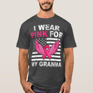 T-shirt Je Porte Le Rose Pour Ma Danse Du Sein Granma Rose