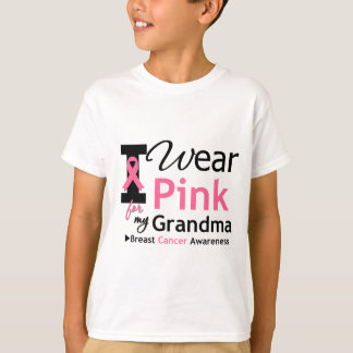T-shirt Je porte le rose pour ma grand-maman