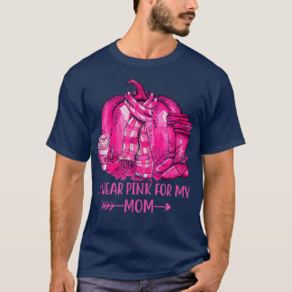 T-shirt Je Porte Le Rose Pour Ma MamanCancer du Sein Décer