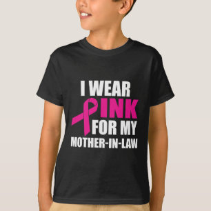 T-shirt Je Porte Le Rose Pour Ma Mère En Droit Cancer Du S