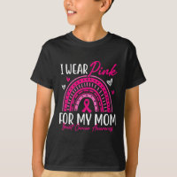 Je Porte Le Rose Pour Ma Mère Pink Ribbon Cancer D