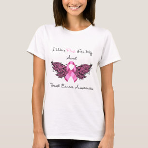 T-shirt Je porte le rose pour ma tante…