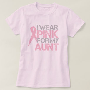 T-shirt Je porte le rose pour ma tante ($21,95)