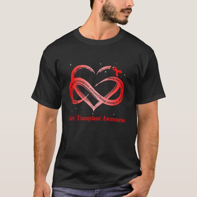 T-shirt Je Porte Le Rouge Pour Le Guerrier De Sensibilisat (Devant)