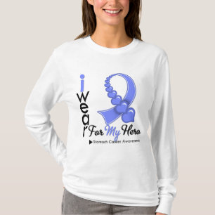 T-shirt Je porte le ruban de bigorneau pour mon héros