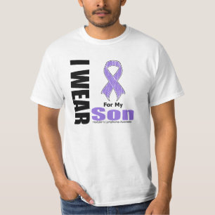 T-shirt Je porte le ruban violet pour ma maladie de