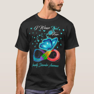T-shirt Je Porte Le Turquoise Pour La Sensibilisation Aux 