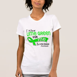 T-shirt Je porte le vert de chaux 42 je la maladie de Lyme
