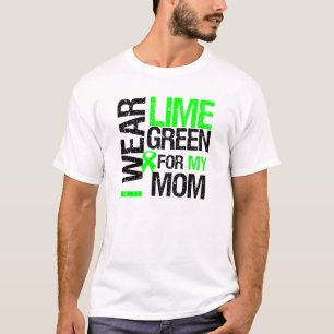 T-shirt Je porte le vert de chaux pour mon lymphome de