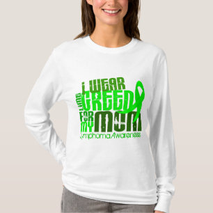 T-shirt Je porte le vert de chaux pour mon lymphome de la