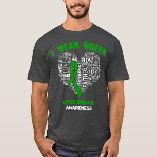 T-shirt Je Porte Le Vert Pour La Sensibilisation À La Mala