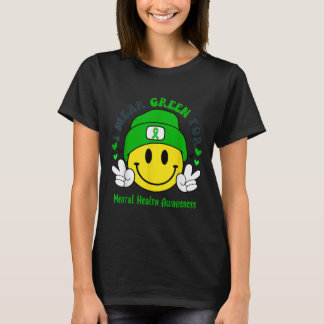 T-shirt Je Porte Le Vert Pour La Sensibilisation À La Sant