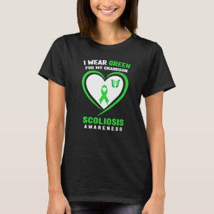 T-shirt Je Porte Le Vert Pour La Sensibilisation À La Scol