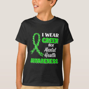 T-shirt Je Porte Le Vert Pour Le Mois De Sensibilisation À