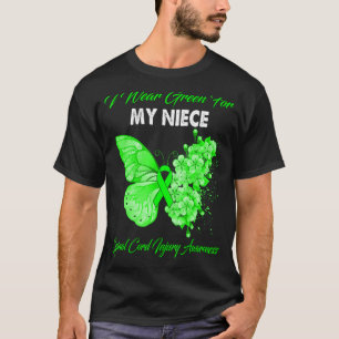 T-shirt Je Porte Le Vert Pour Ma Nièce Cord De La Moelle S