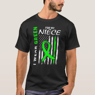 T-shirt Je Porte Le Vert Pour Ma Nièce Sensibilisation Aux