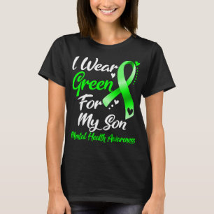 T-shirt Je Porte Le Vert Pour Mon Fils Sensibilisation À L