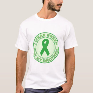 T-shirt Je porte le vert pour mon frère