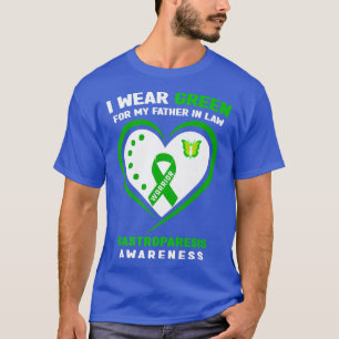 T-shirt Je porte le vert pour mon père en droit Gastropare