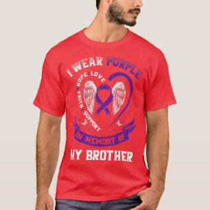 T-shirt Je Porte Le Violet En Mémoire De Mon Frère Epileps