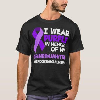 T-shirt Je Porte Le Violet En Mémoire De Mon Surfait Grand