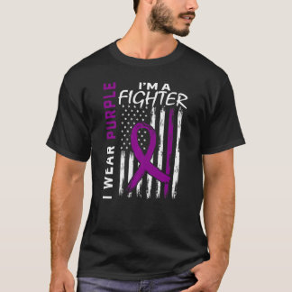 T-shirt Je porte le violet Je suis un Ame de sensibilisati