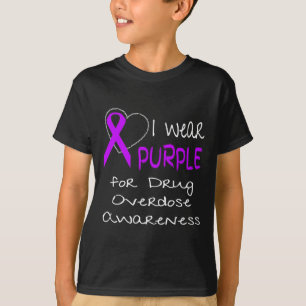 T-shirt Je Porte Le Violet Pour Le Ruban Sensibilisation À
