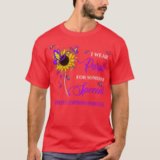 T-shirt Je porte le violet pour le soleil de sensibilisati